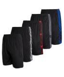 Real Essentials 5 Pack: Men's Mesh Athletic Performance Gym Shorts with Pockets (S-3X) Large Set H - Buy Online on GoSupps.com