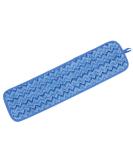 Rubbermaid Commercial 18 Inch Blue Microfiber Damp Room Mop Pad - Single Sided Mop Head - Buy Online on GoSupps.com