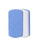 Double Sided Pedicure Pumice Stone Foot File | Callus Remover - Blue/White | International Shipping - Buy Online on GoSupps.com