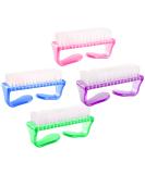 Sularpek 4 Pack Handle Grip Nail Brush - Fingernail & Toes Cleaning Brushes for Men and Women - Pedicure Nail Cleaner - Buy Online on GoSupps.com