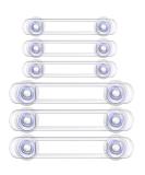 6 Pcs Baby Child Safety Locks Transparent Child Safety Cupboard Door Lock Multi-Purpose Latches Mini Multifunction Latch for Kitchen Cabinets Drawers Ovens Refrigerators - Buy Online on GoSupps.com