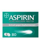 Aspirin 500 mg Covered Tablets - Fast Relief for Headaches | 80 Pieces - Effective & Well-Tolerated - Buy Online on GoSupps.com
