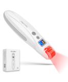 Derma Roller Microneedle Roller 0.25mm for Hair Growth & Face - 540 Titanium Needles, 2 LED Lights, Microvibrations - Skincare Tool for Men and Women - Buy Online on GoSupps.com
