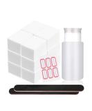 630PCS Lint Free Nail Wipes Cotton Pads, 2PCS Nail Files, and Push Down Pump Dispenser Bottle Set for Nail Polish Remover - Alcohol & Acetone & More - Buy Online on GoSupps.com