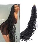 CLSFATION 36 Inch Faux Locs Crochet Braids Hair - 6 Pack Super Long Goddess Locs for Women - Pre-looped Synthetic Afro Roots Braid Collection - 1B - Buy Online on GoSupps.com