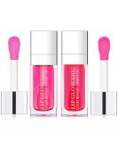 2 Set Hydrating Tinted Lip Oil & Plump Gloss - Raspberry/Cherry - Buy Online on GoSupps.com