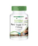 Fairvital Red Yeast Rice 150mg Vegan Tablets - 120 ct | 2 95mg Monacolin K - Supports Heart Health - Buy Online on GoSupps.com