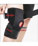 Adjustable Compression Knee Brace with Open Patella & Side Stabilizers - Comfort & Support for Active Lifestyles | Free International Shipping - Buy Online on GoSupps.com