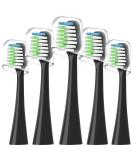 Sonic Replacement Toothbrush Heads for Waterpik Complete Care 9.0 & 5.0 - 5 Count (Black) | International Shipping Available - Buy Online on GoSupps.com