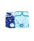 Hisprout Skirt Diaper for Female Dogs - Reusable & Washable Puppy Diapers (M Ocean Series) | Durable & Comfortable Pet Care - Buy Online on GoSupps.com