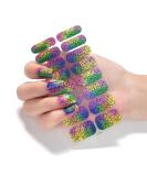 On Nail Polish Strips Glitter Starry Marble Semi Cured Gel Nail Polish Strips Gel Nail Stickers Full Nail Wraps on Nail Polish Strips Ze0242 - Buy Online on GoSupps.com