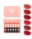 Eakroo 6 Colors Lip Tint Stain Mini Liquid Lipstick, Korean Lip Gloss Moisturizing Natural Lip Tint, Multi-Use Lip and Cheek Tint, Non-Stick Cup, Lightweight, High Pigment, Long-Lasting, Vivid Color - Buy Online on GoSupps.com
