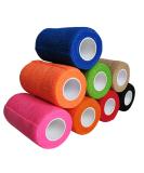Self Adhesive Bandage Wrap 4" x 5 Yards - Breathable Cohesive Bandage for Horses & Athletes | First Aid Wrap in Random Colors - Ideal for Outdoor Use - Buy Online on GoSupps.com