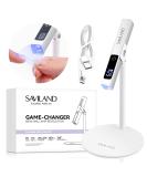 SAVILAND 12W LED UV Nail Lamp Kit - Portable Mini Nail Dryer with Magnetic Stand LCD Screen & 2-Timer Modes for DIY Manicure - USB Rechargeable & Wireless for Gel Nails - Buy Online on GoSupps.com