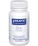 Pure Encapsulations Zinc (Citrate) | Supplement to Support Immune System, Reproductive Health, and Tissue Development and Repair* | 60 Capsules 60 Count (Pack of 1) - Buy Online on GoSupps.com