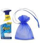 Flash Bathroom Cleaning Spray Removes Soap Scum and Limescale with Febreze Fresh Scent 1Pk x 800ml + Our Gift for You: Organza Bag Size: 9 x 7 x 0.1cm - Buy Online on GoSupps.com