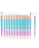 20-Piece Professional Makeup Brush Set | Essential Cosmetic Tools for Flawless Foundation Eyeshadow Eyeliner & More - Buy Online on GoSupps.com