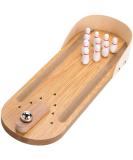 Table Top Mini Bowling Game Set - Tabletop Wooden Board Mini Arcade Desktop Tiny Bowling Shooting Alley Office Desk Stress Relief Gadgets Small Finger Toys Fun Gag Gifts for Men Adults Kids Teens Boys - Buy Online on GoSupps.com
