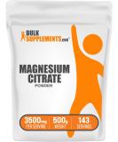 BulkSupplements.com Magnesium Citrate Powder - Magnesium Citrate for Constipation - Magnesium Citrate Laxative - Magnesium Powder - Magnesium Citrate 400mg - 3500mg per Serving (500 Grams - 1.1 lbs) 1.1 Pound (Pack of 1) - Buy Online on GoSupps.com
