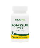 Nature s Plus Potassium 99 mg Tablets - Supports Electrolyte Balance & Well-Being - Gluten Free Vegetarian - 90 Servings - Buy Online on GoSupps.com