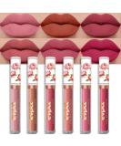 evpct Peony Flower Liquid Matte Lipstick - B-Set03 - Pack of 6 - Buy Online on GoSupps.com