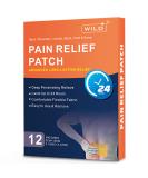 WILD+ Back Pain Patches Large - 12 Patches | Maximum Strength Relief for Back, Shoulder, Knee, Neck & Joint Pain | Fast Acting & Long Lasting - Buy Online on GoSupps.com