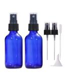 LIYUABU 60ml Empty Blue Glass Spray Bottles Small Fine Mist Atomiser Refillable Reusable Travel Spray Bottles for Essential Oil Hair Aromatherapy Perfumes Cleaning(2 Pack) Blue Paquet de 2 - Buy Online on GoSupps.com