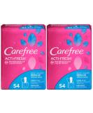 Carefree Acti-Fresh Regular Unscented 54 Ct. 2pk - Buy Online on GoSupps.com