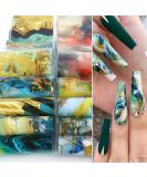 Marble Nail Art Foils Transfer Stickers - Nail Art Supplies for DIY Manicure Design - Buy Online on GoSupps.com