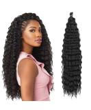 Deep Twist Crochet Hair - 22 Inch Synthetic Ombre Kinky Curl Braids - 6 Pack Extensions - Buy Online on GoSupps.com