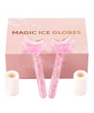 Buy Ice Globes for Facials Tighten Skin Reduce Puffiness & Enhance Circulation (Pink) | International Shipping Available - Buy Online on GoSupps.com