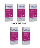 5x VWash V Wash Plus 100ml - pH 3.5 - Intimate Hygiene & Dryness Solution for Women - Buy Online on GoSupps.com