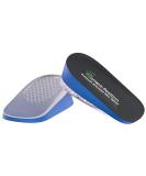 1 Height Blue Heel Lift Inserts - Cushioning Heel Cup for Heel Pain, Plantar Fasciitis, Achilles Tendonitis - Buy Online on GoSupps.com