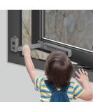 EUDEMON Childproof Window Lock Baby Safety Window Restrictor Easy to Install and Use 3M VHB Adhesive no Tools Need or Drill (Grey) - Buy Online on GoSupps.com