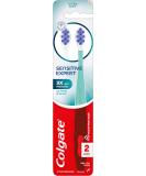 Colgate Sensitive Expert Ultra Soft Sensitive Toothbrush Pack, Extra Soft Toothbrush for Sensitive Gums and Teeth, Gently Cleans Teeth and Gums, 2 Pack - Buy Online on GoSupps.com