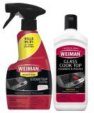 Weiman Ceramic and Glass Cooktop Cleaner - 10 Ounce - Stove Top Daily Cleaner Kit - 12 Ounce - Glass Ceramic Induction Cooktop Cleaning Bundle for Heavy Duty Mess Cleans Burnt-on Food 1 Pack - Buy Online on GoSupps.com
