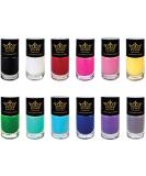 PUEEN Super Intense Nail Polish for Nail Stamping Nail Color Lacquer - Set of 12 Colors -BH000934 - Buy Online on GoSupps.com