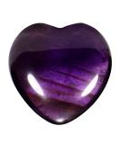 Morella gemstone heart lucky charm stone heart to take away 3 cm in velvet bag amethyst - Buy Online on GoSupps.com