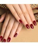 Yizaca Glossy Press on Nails Red Long Oval Fake Nails Full Cover Acrylic False Nail for Women and Girls 24PCS (SET A) - Buy Online on GoSupps.com