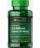 Puritan's Pride Myoleptin CLA 1000 with Coconut Oil- 90 Softgels | Weight Management Supplement - Buy Online on GoSupps.com