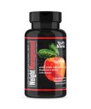 Natural Appetite Suppressant for Weight Loss - 1000mg Apple Cider Vinegar Pills with Glucomannan, Chromium, DE111 Probiotic - 60 Veggie Capsules - Buy Online on GoSupps.com