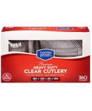 Berkley Jensen Super Premium Heavyweight Plastic Cutlery 360 ct. - Clear - Buy Now for Durable Dining Essentials - Buy Online on GoSupps.com