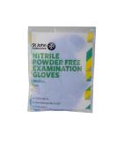 St John Ambulance Nitrile Examination Gloves Powder Free Blue Size M (Pack of 1 Pair of Gloves) - Buy Online on GoSupps.com