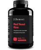 Red Yeast Rice 540 Vegan Tablets with CoQ10 and Vitamin B3 | Cholesterol Lowering Supplement | Highest Concentration of Monacolin K | Zenement - Buy Online on GoSupps.com