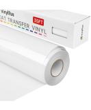 VinylRus White Heat Transfer Vinyl Roll - 12 x 35ft for Silhouette Cameo & Cricut - Buy Online on GoSupps.com
