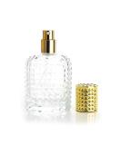 Enslz 50ml Refillable Clear Glass Luxury Spray Perfume Bottle Empty Atomizer Bottle Makeup Tool 2pcs free Funnel Filler (Gold) - Buy Online on GoSupps.com