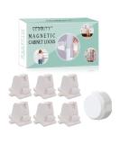 Magnetic Cabinet Locks Child Safety Kit - 16 Locks & 3 Keys for Drawers and Cabinets - Kitchen Baby Proofing Solution - Buy Online on GoSupps.com