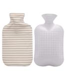 Fashy Hot Water Bottle with Organic Cotton Cover - Ivory, 67oz - Buy Online on GoSupps.com