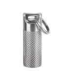 Opret Titan Metal Pill Dose - Waterproof Lightweight Travel Pill Box - Small Tablet Organizer for Outdoor Use - 1.5x4.5cm - Buy Online on GoSupps.com