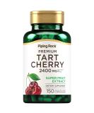 Piping Rock Tart Cherry Extract Capsules 2400mg | 150 Pills | Premium Non-GMO Gluten Free Super Fruit Supplement - Buy Online on GoSupps.com